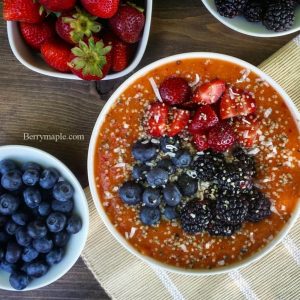 apricot smoothie bowl