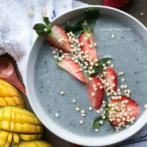 Blue smoothie bowl