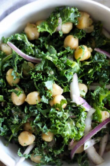 Kale chickpea salad