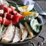 Rotisserie chicken strawberry salad