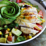 avocado corn salad with chicken