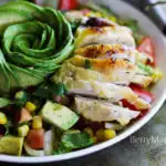 avocado corn salad with chicken