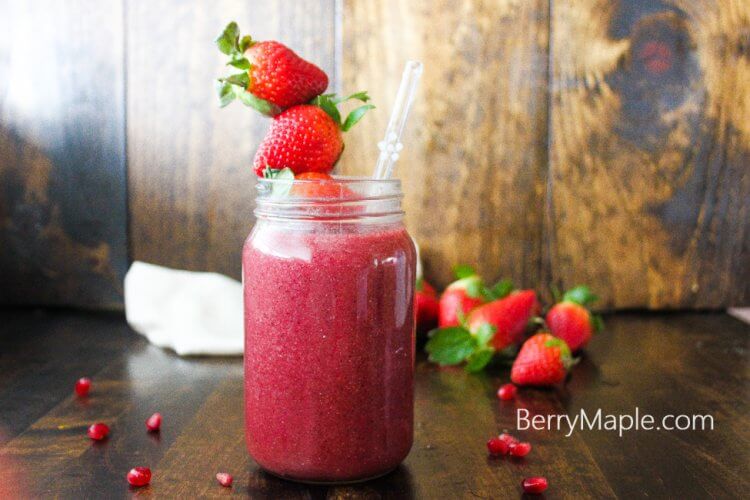 Mixed berry smoothie ( vegan, gluten free) Berry&Maple