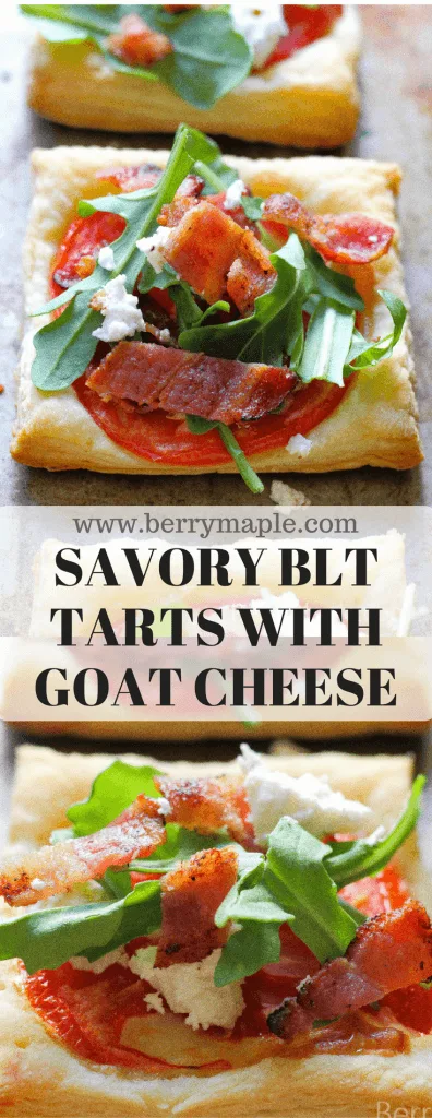 Savory blt tarts with goat cheese recipe 