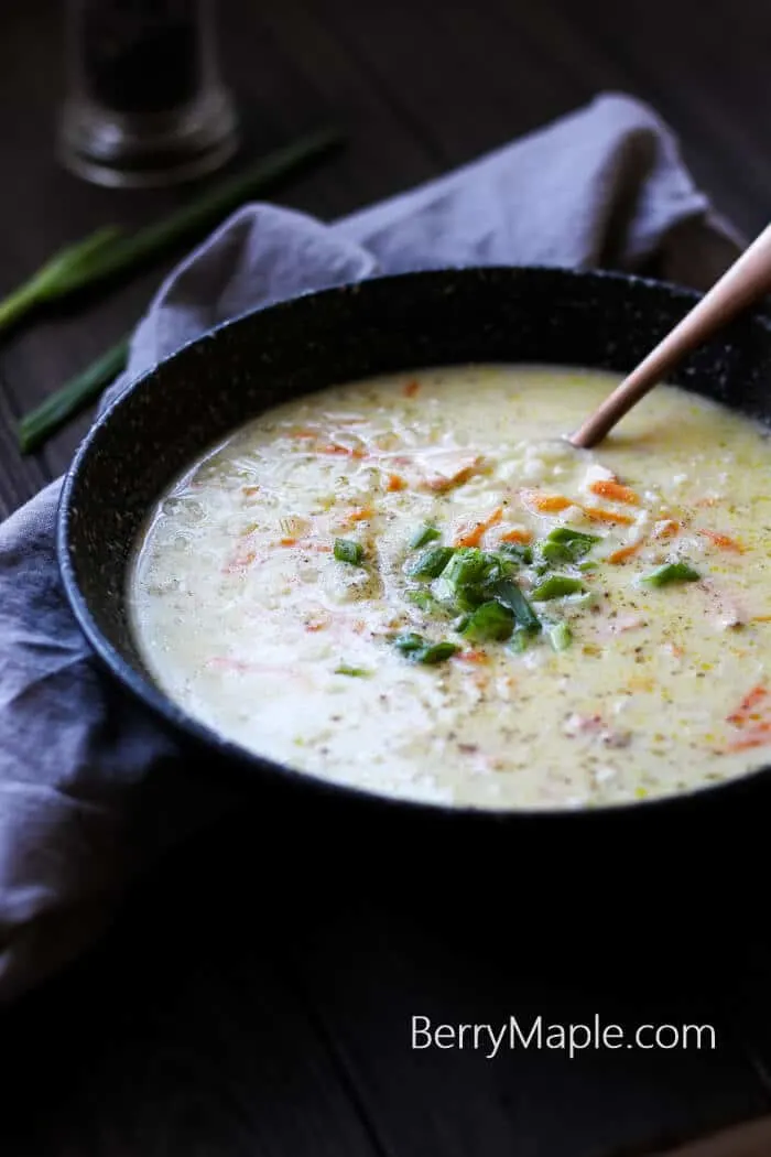 cream cheese salmon soup recipe