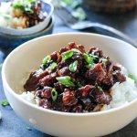 sweet caramelized pork with rice recipe