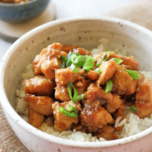 Sticky caramelized orange chicken - Berry&Maple