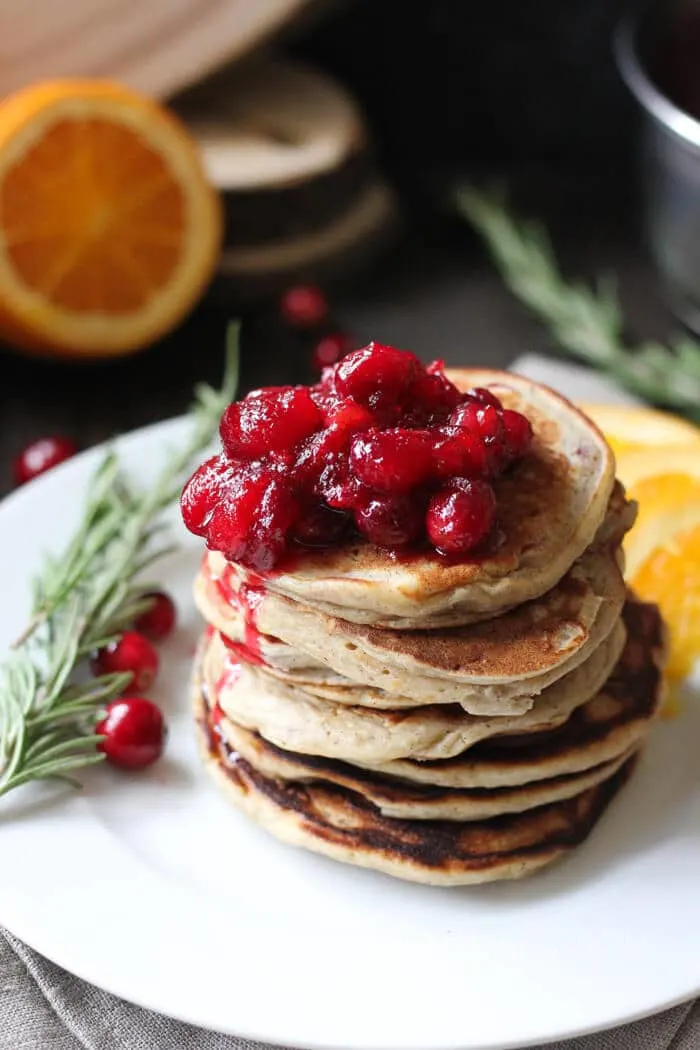 orange ricotta cranberry pancakes recipe