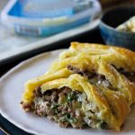 Beef blue cheese braided puff pastry recipe