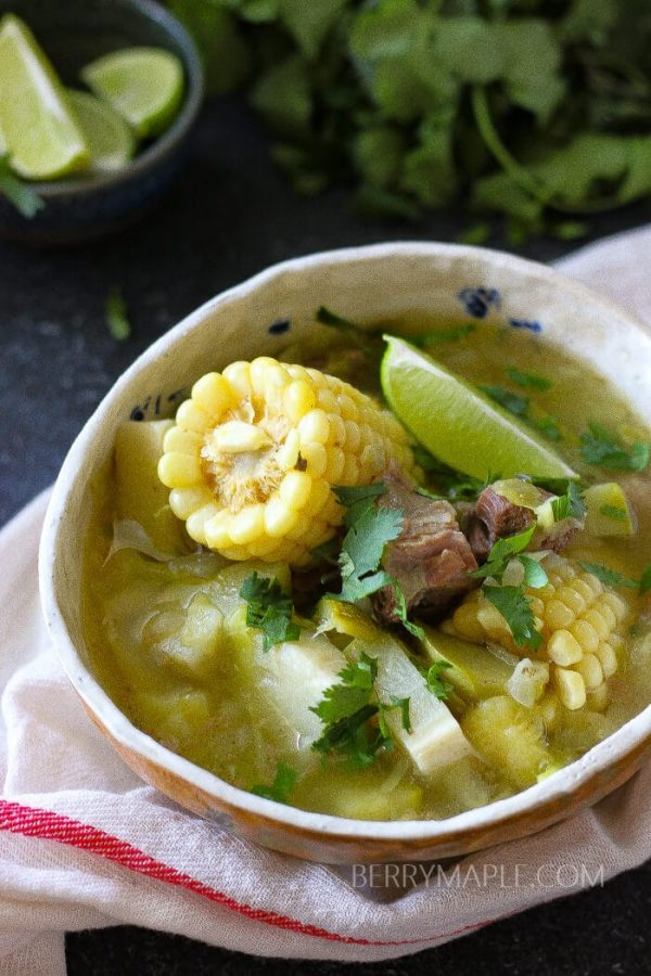 Caldo de Res in Instant Pot Berry&Maple