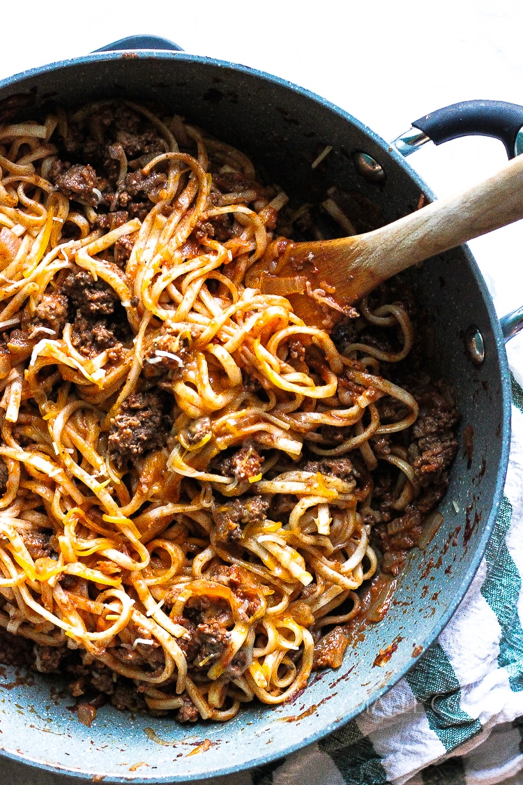 cheese beef udon