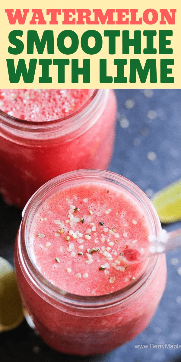 watermelon smoothie with lime