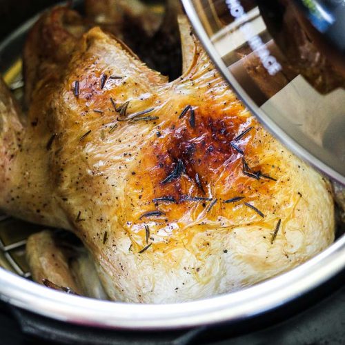 Whole Chicken in a 8qt Pro Crisp + Air Fryer Juicy and Flavourful