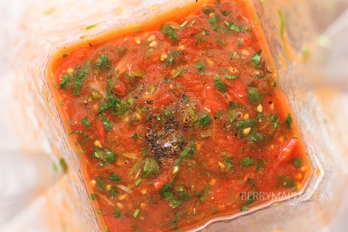 Easy Roasted Tomato Blender Salsa