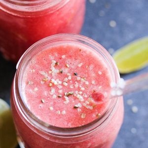 Watermelon strawberry smoothie