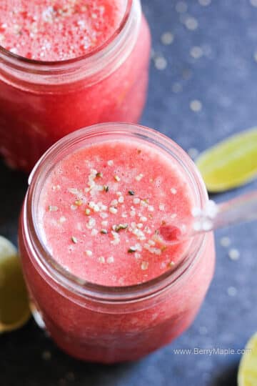 Watermelon strawberry smoothie