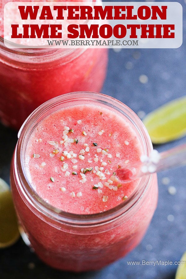 Watermelon smoothie with strawberries and lime. Perfect for those who are trying to lose weight bouse its a low calorie and delicious drink. You can have it for breakfast too, easy and kid friendly! Vitamins filled and perfect on a hot day #smoothie #watermelonsmoothie #watermelon #coctail #refreshingdrink #smoothieforkids watermelon smoothie