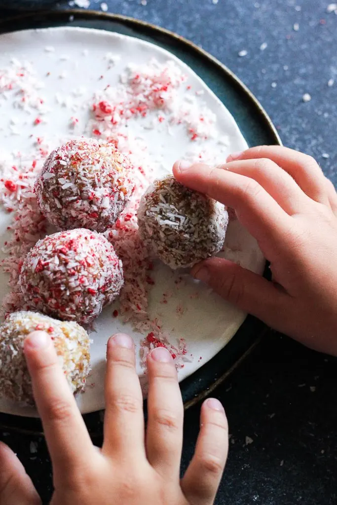 mango strawberry energy balls vegan