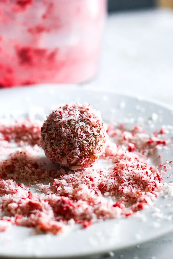 mango strawberry energy balls