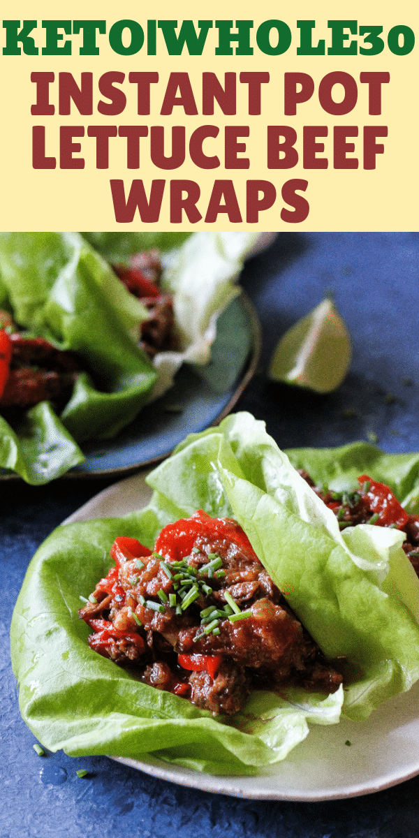 Instant Pot Beef Lettuce Wraps Whole30 Paleo Keto Low Carb Berry Maple