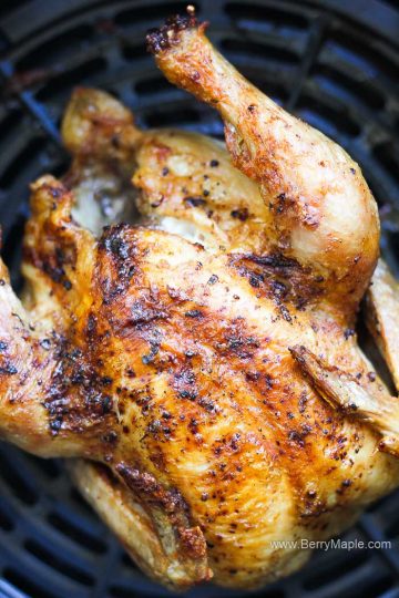 Air fryer Cornish hen (with crispy skin!) - Berry&Maple