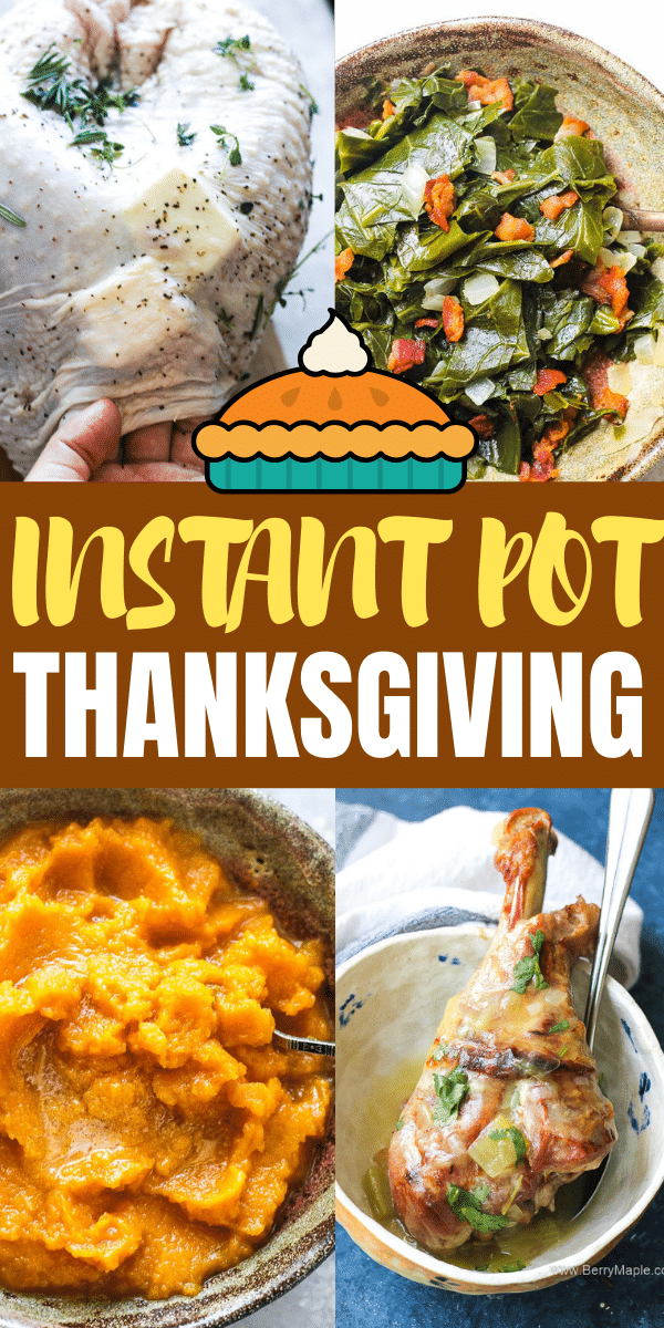 instant pot thanksgiving collage 