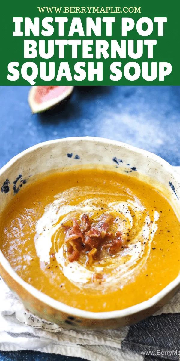 bowl of squash orange soup
