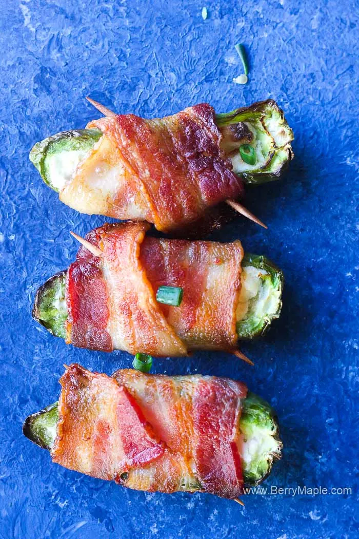 Air Fryer Bacon Wrapped Jalapeno Poppers - Whole Kitchen Sink