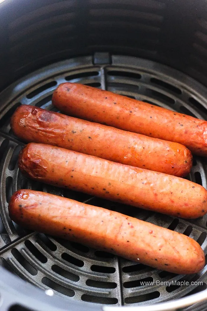 air fryer hot dogs