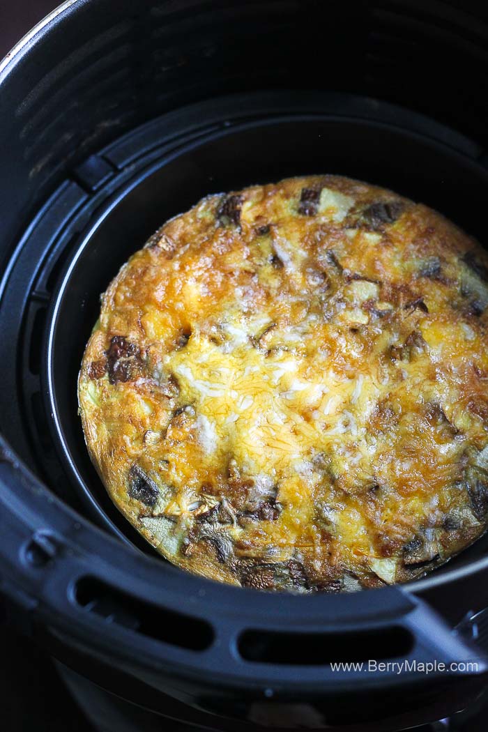 Air fryer breakfast frittata Berry&Maple