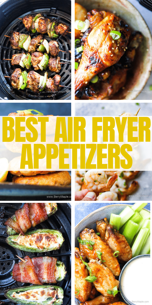 a roudp photo of appetizers made in air fryer