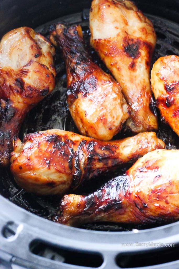 Air fryer teriyaki chicken drumsticks Berry&Maple