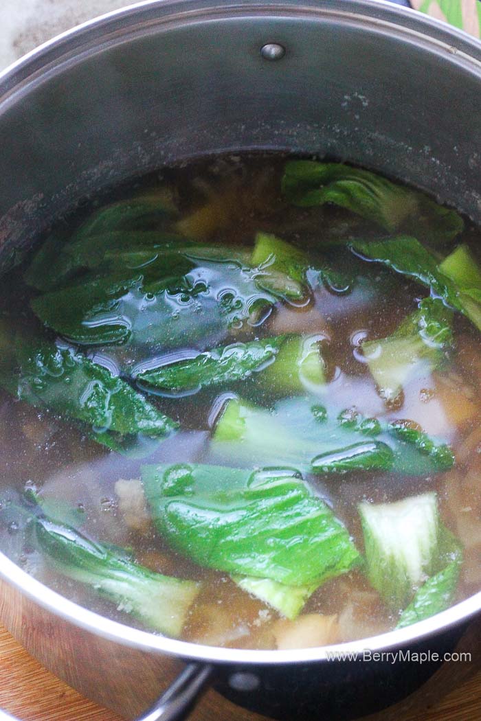 pork bok choy soup recipe