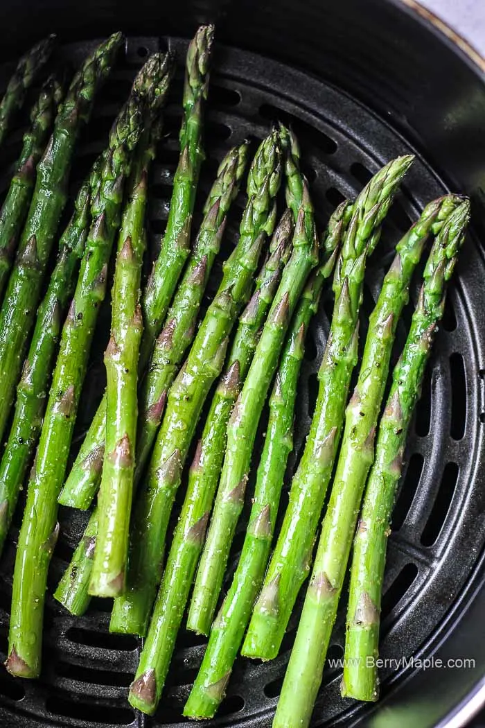 raw asparagus in air fryer
