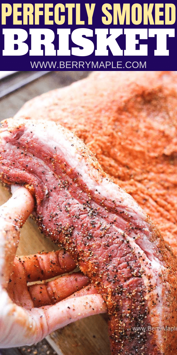 Perfect smoked brisket - Berry Maple