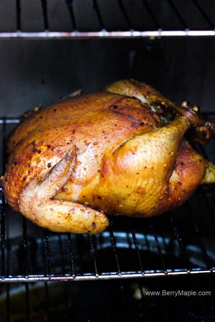 Easy smoked whole chicken Berry&Maple