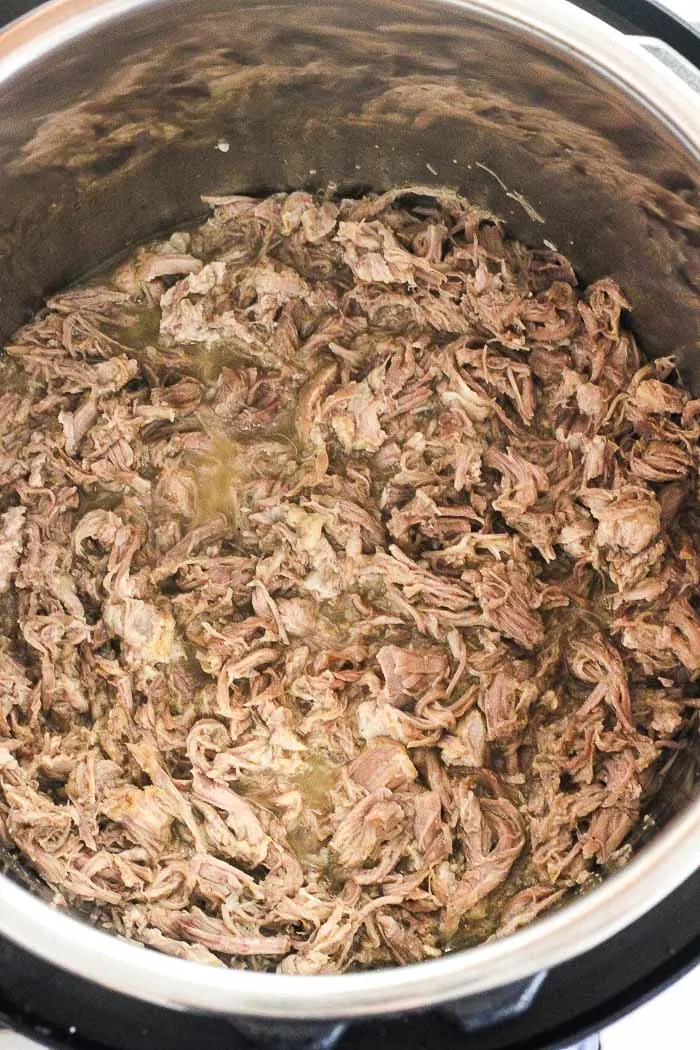 pulled pork in the pot