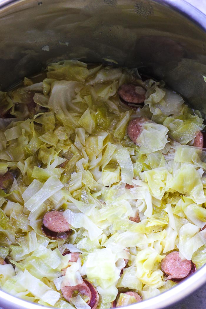 Instant Pot cabbage and sausage recipe Berry&Maple