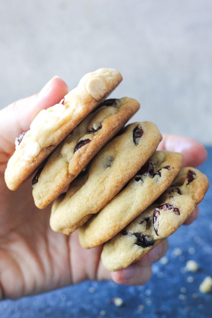 Chewy cranberry white chocolate chip cookies Berry&Maple