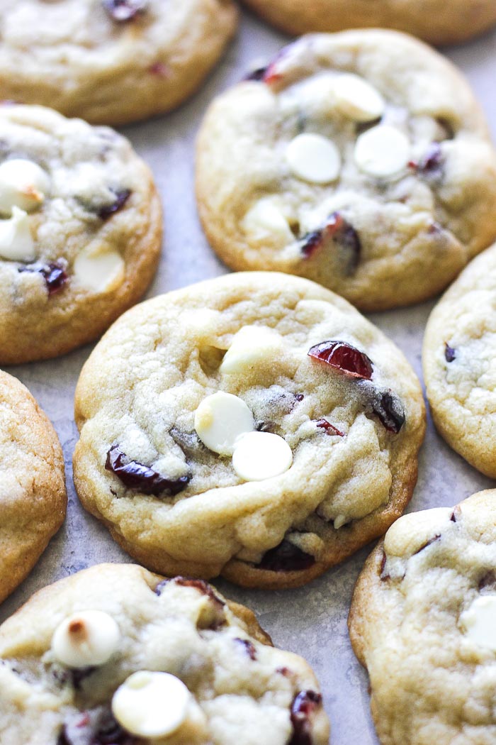 Chewy cranberry white chocolate chip cookies - Berry&amp;Maple