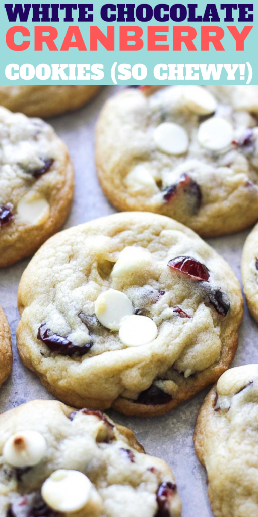 Chewy cranberry white chocolate chip cookies - Berry&Maple