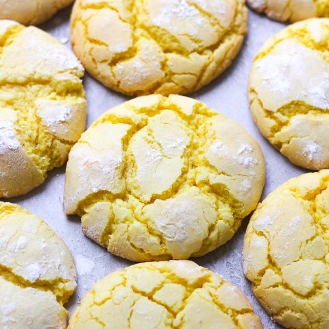 Cake mix lemon cookies recipe - Berry&Maple