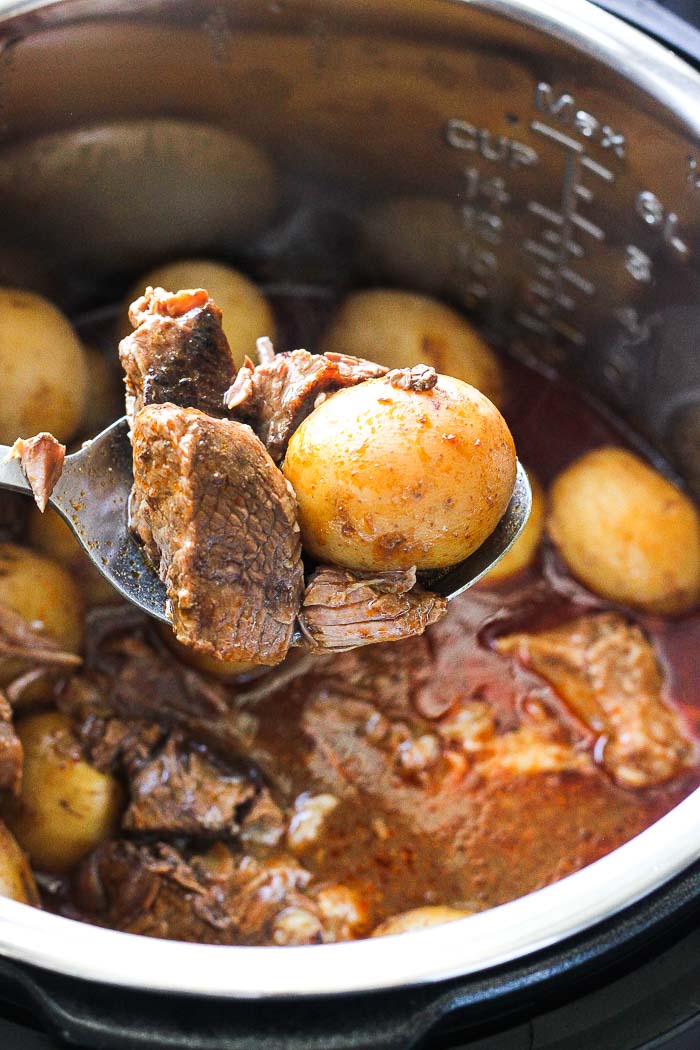 Beef and discount potatoes instant pot