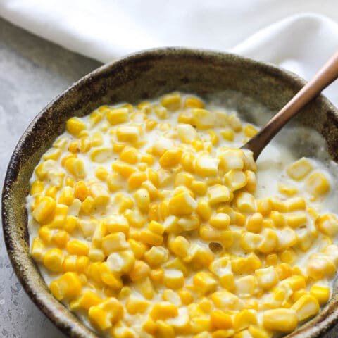 Easy creamed corn recipe - Berry&Maple