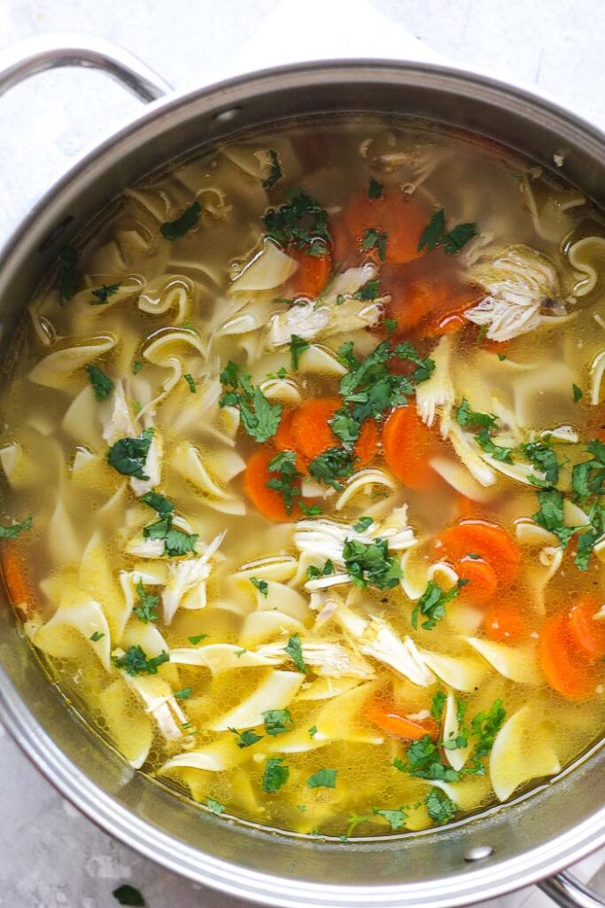 Leftover turkey soup - Berry&Maple