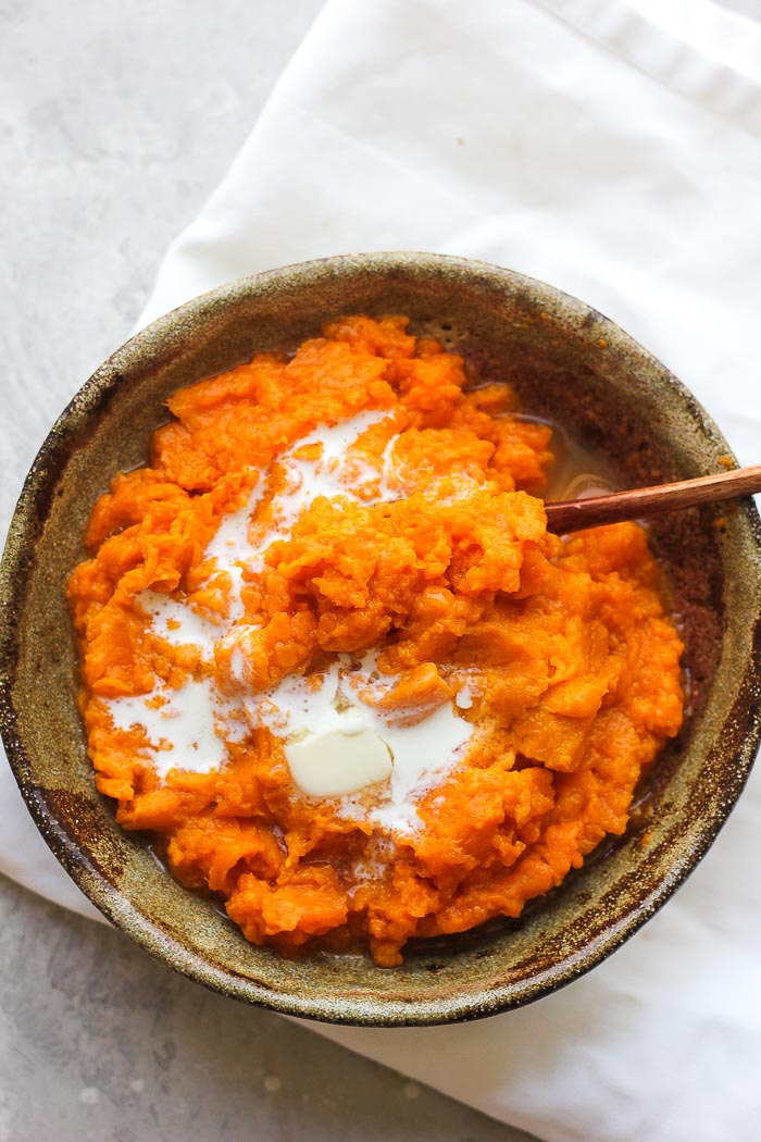 Instant Pot mashed sweet potatoes Berry&Maple