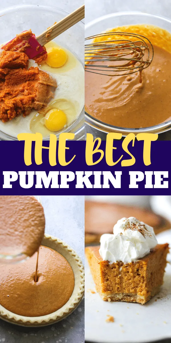 collage of pumpkin pie photos