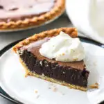 a piece of chocolate pie