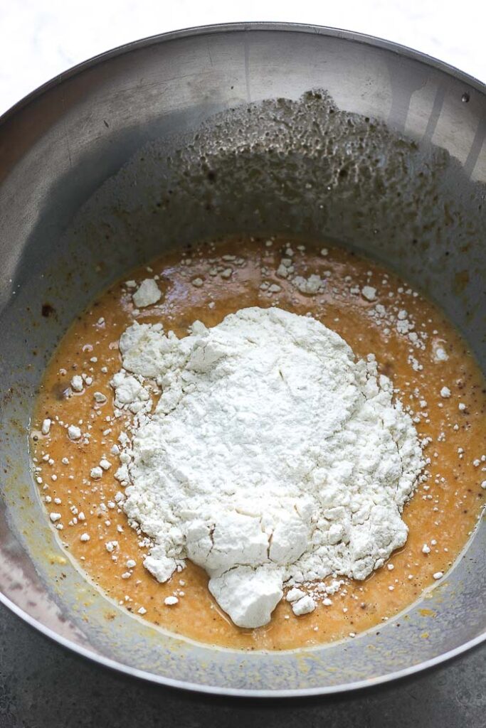 Pumpkin waffles with kodiak mix Berry&Maple