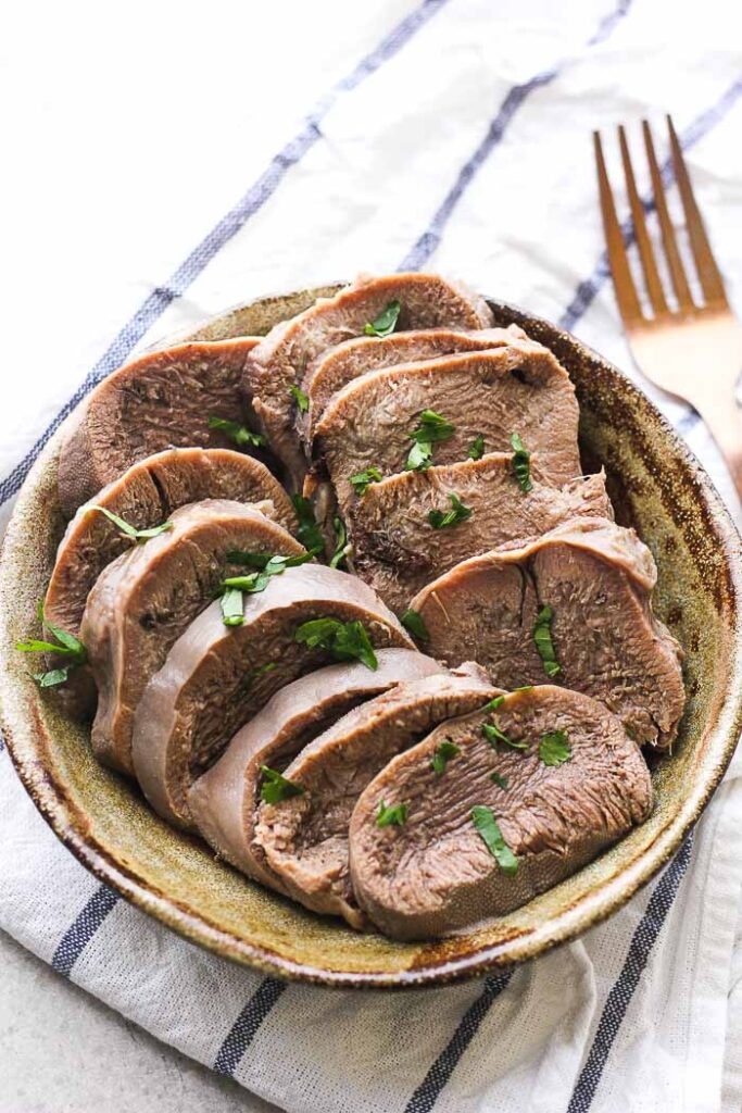 Delicious Instant pot beef tongue - Berry&Maple